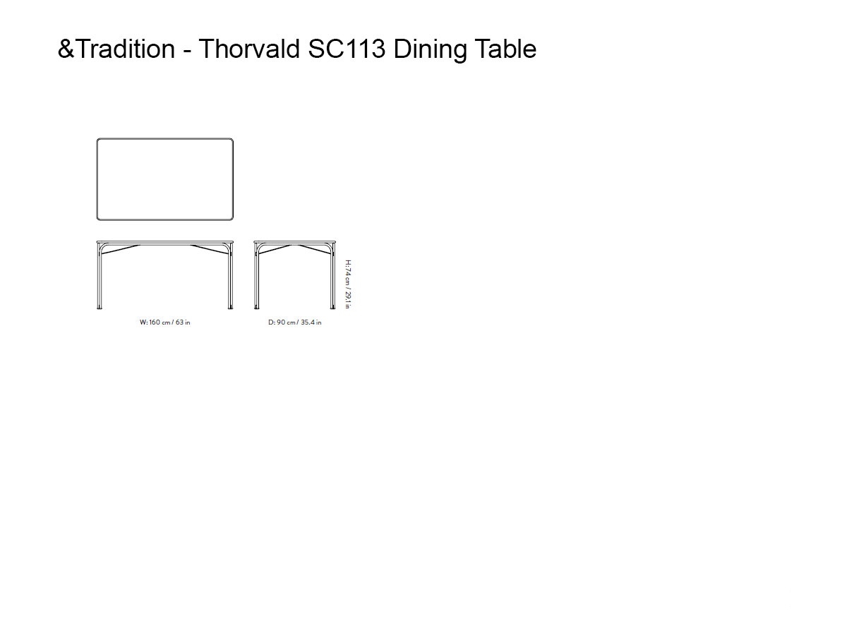 Tradition Thorvald Sc113 Outdoor Table