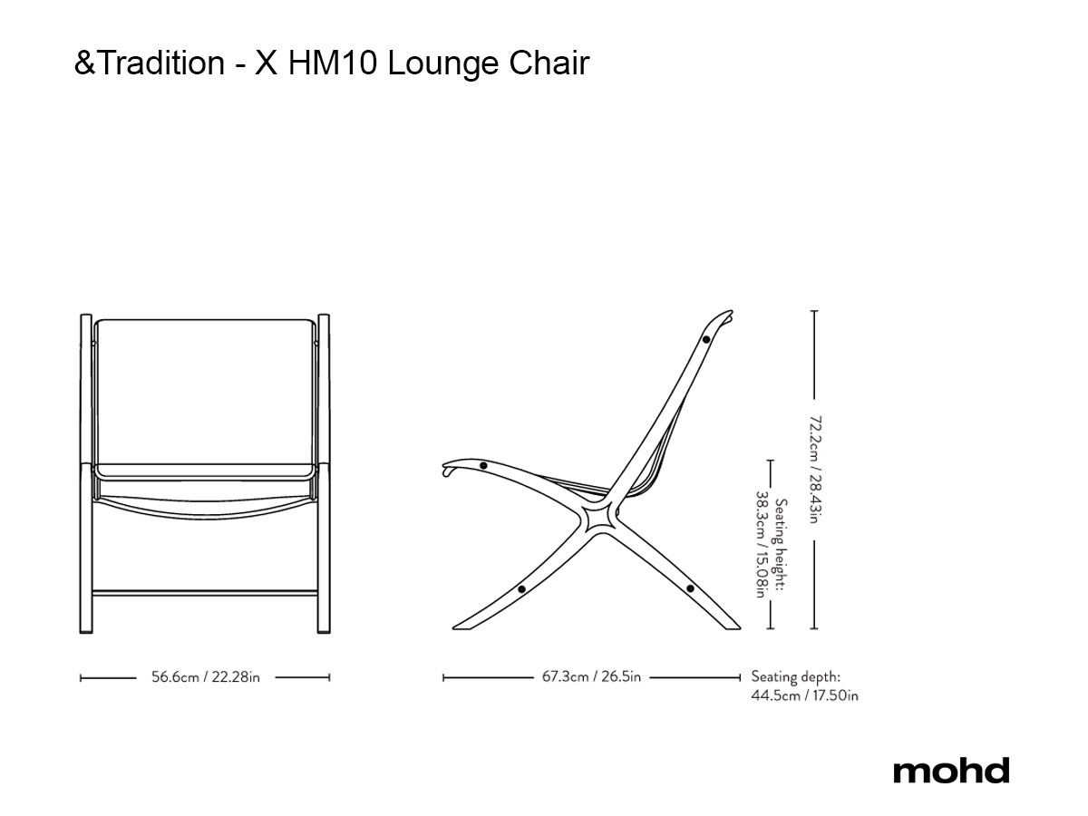 Кресло &Tradition X HM10 Lounge Chair