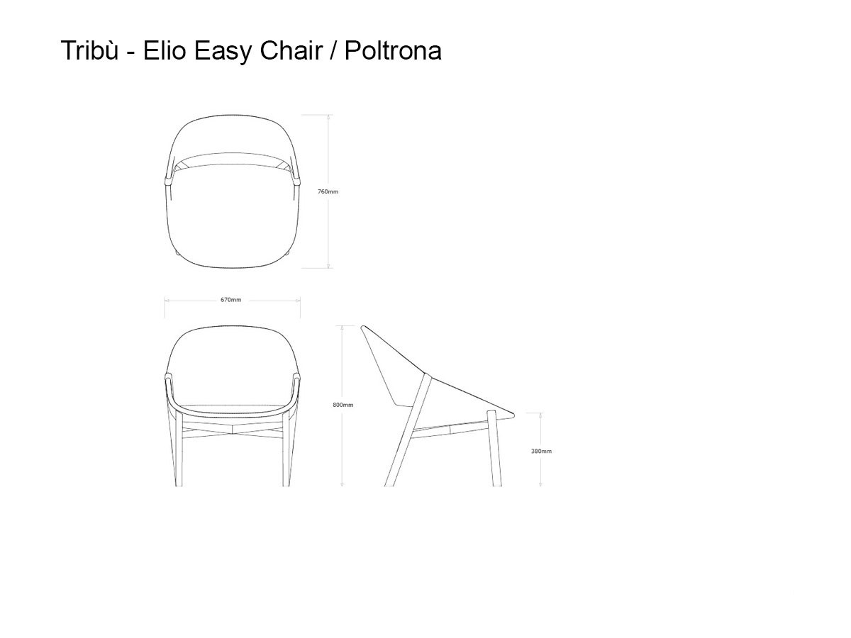 Tribù Elio Easy Chair