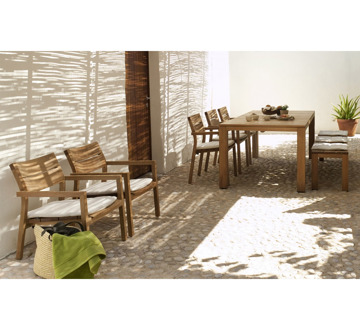 Tribù Kos Dining Table Outdoor In Teak