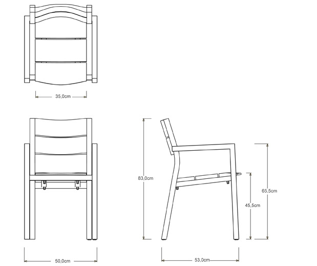 Tribù Kos Armchair Outdoor In Teak