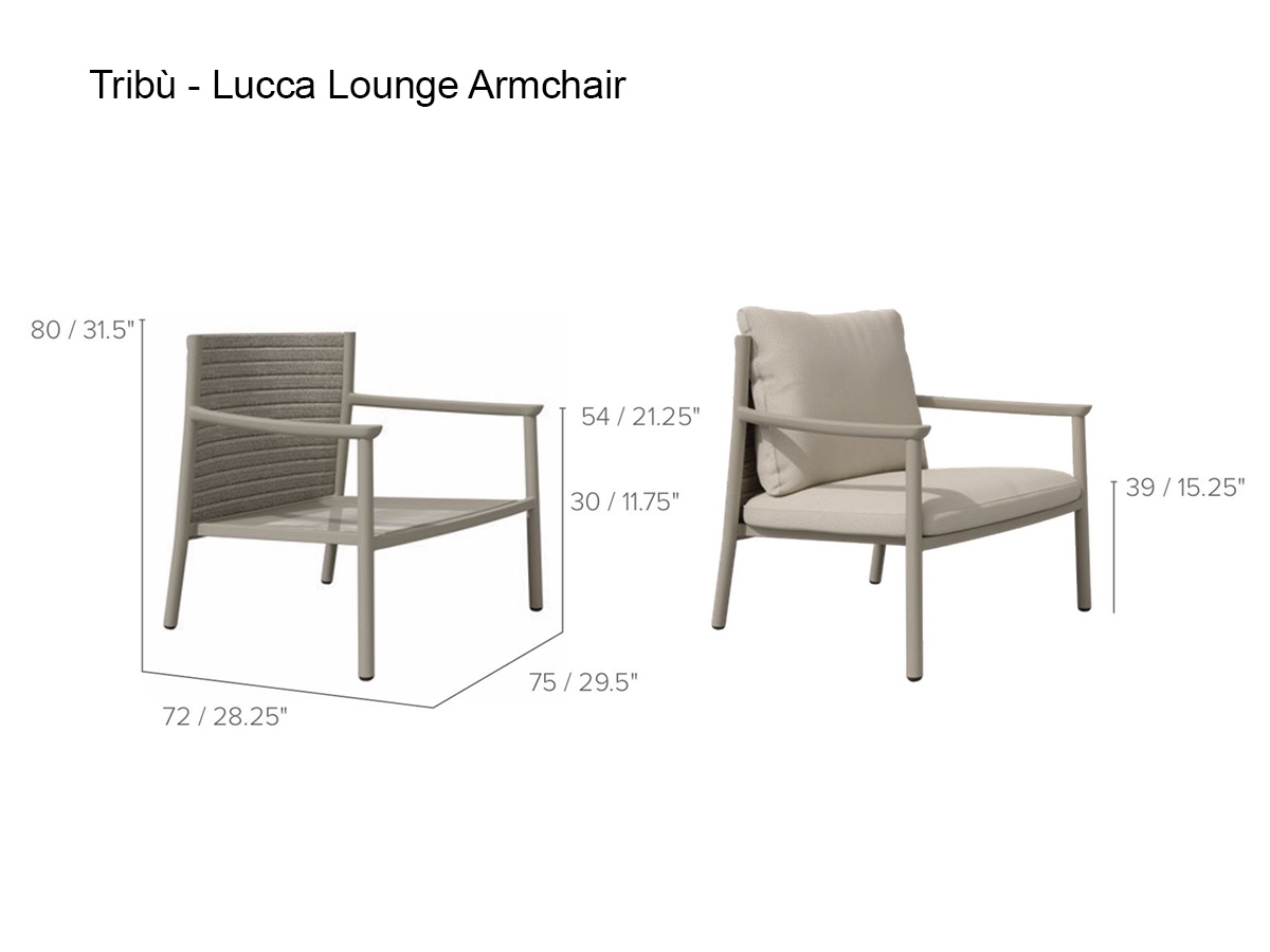 Tribù Lucca Lounge Armchair