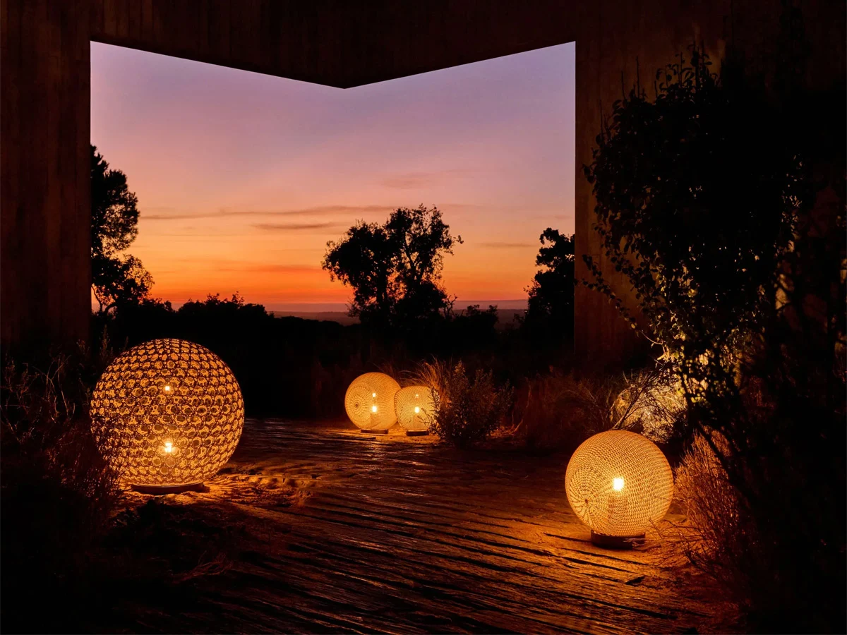 Tribù Monsieur Tricot Madame Latoque Floor Lamp Outdoor