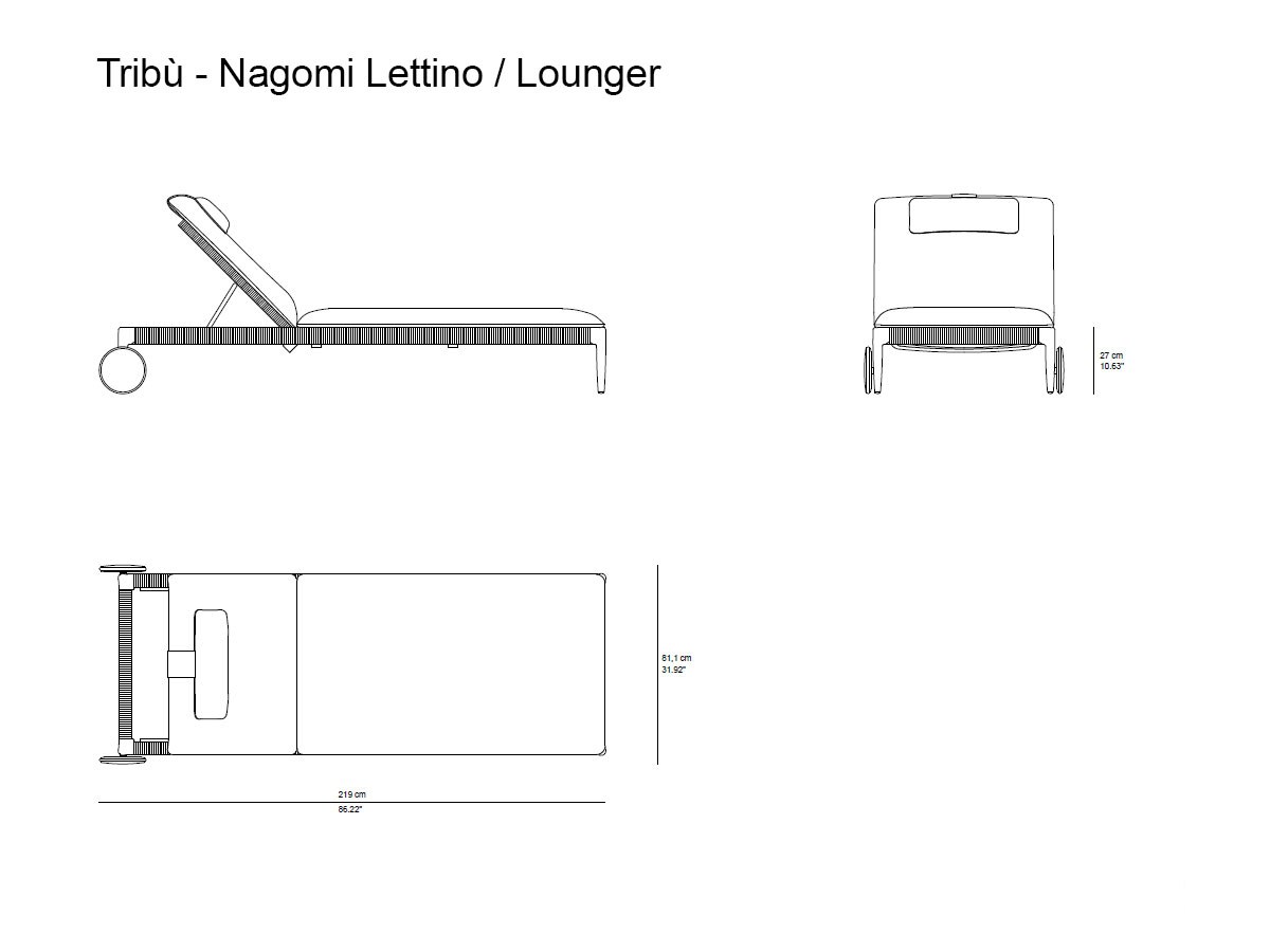 Tribù Nagomi Adjustable Lounger