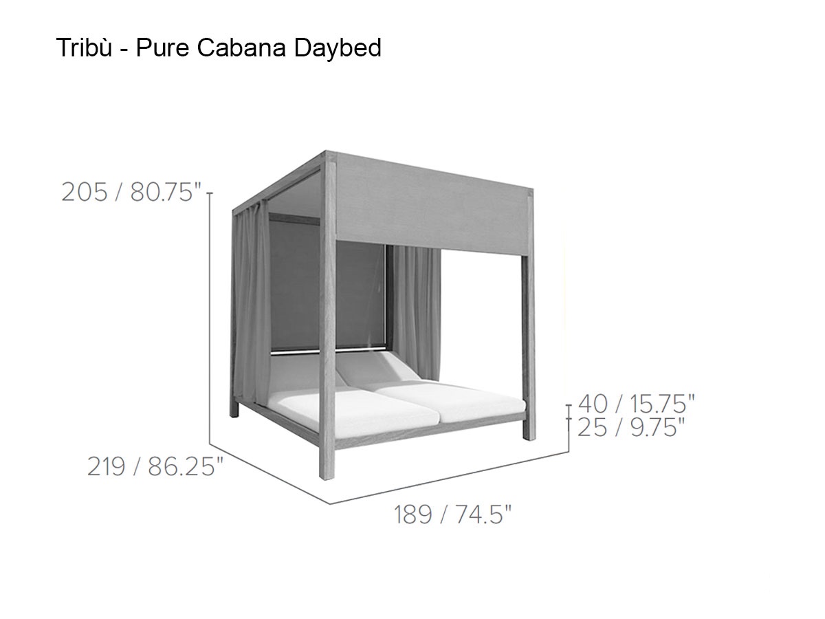 Tribù Pure Cabana Daybed