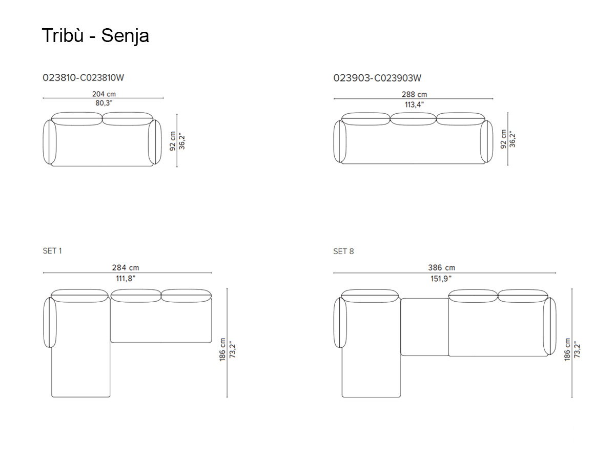 Tribù Senja Sofa Collection