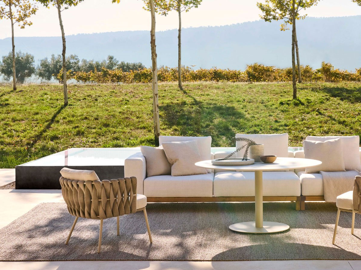 Tribù Vis A Vis 3 Seater Sofa Cat E Linen B12