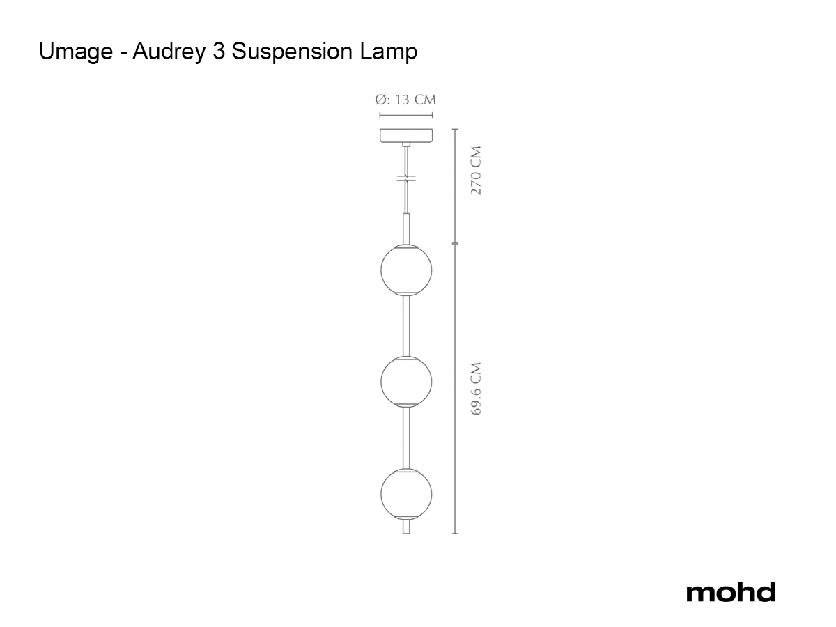 Подвесной светильник Umage Audrey 3