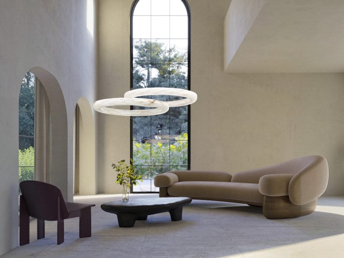 Подвесной светильник United Alabaster Halo Suspension, Ø 100 см