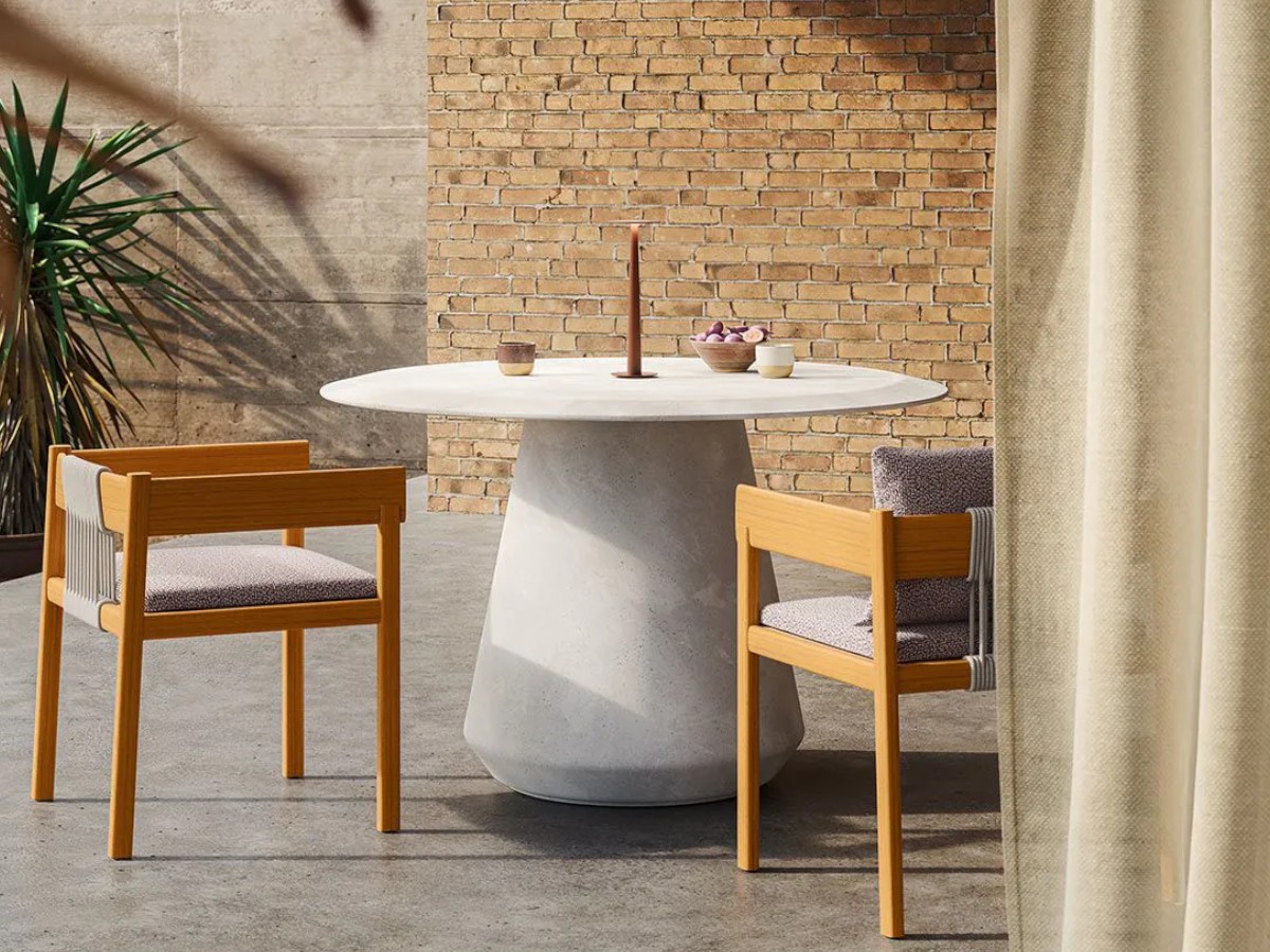 Unopiù Cora Table Fiber Stone