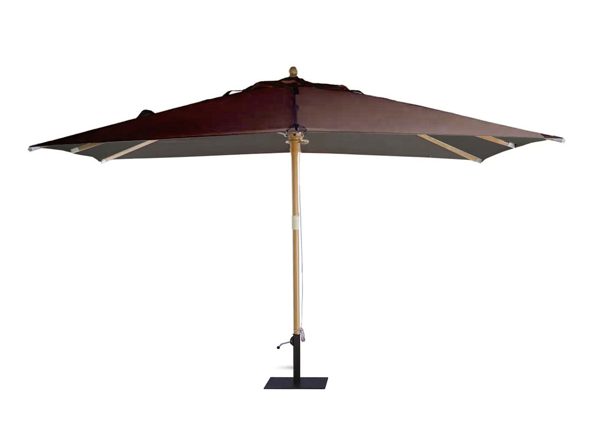 Unopiù Lipari Parasol L 300 Cm X 400 Cm Coffee