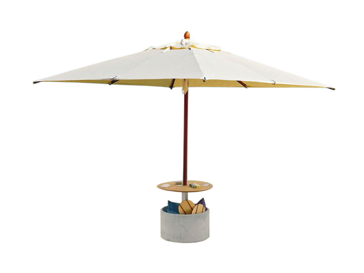 Unopiù Lipari Parasol L 300 Cm X 400 Cm White