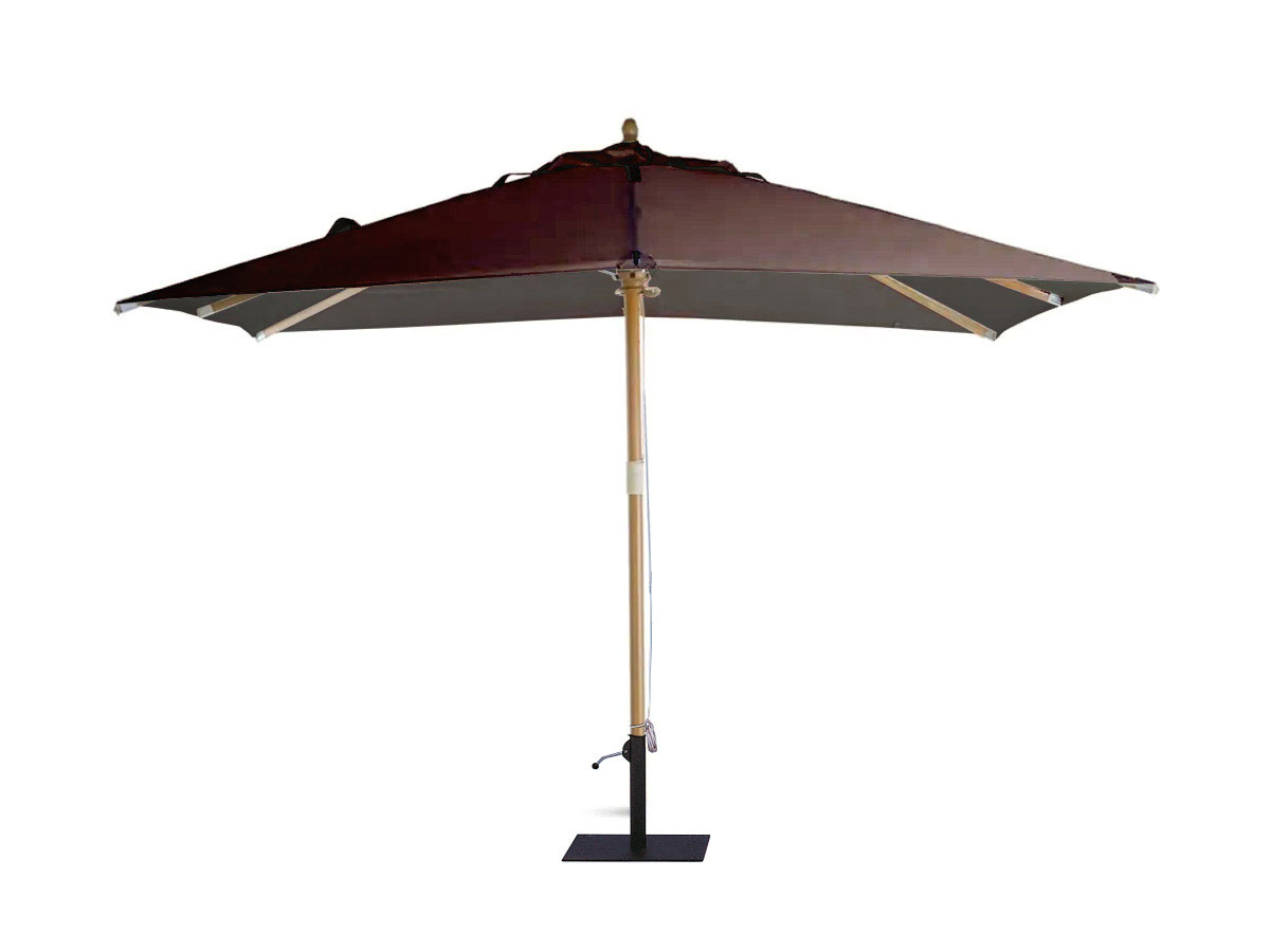 Unopiù Lipari Parasol L 400 Cm X 400 Cm Coffee