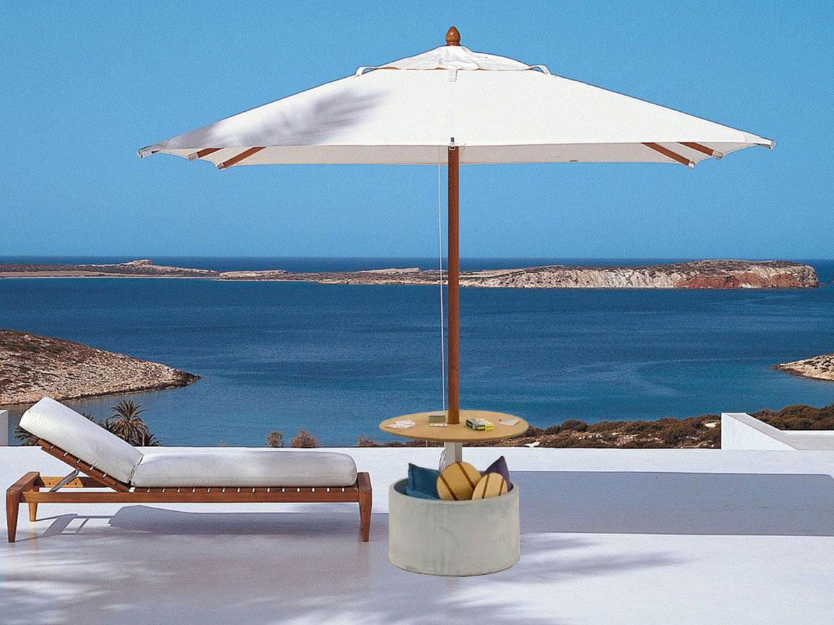Unopiù Lipari Parasol L 400 Cm X 400 Cm White