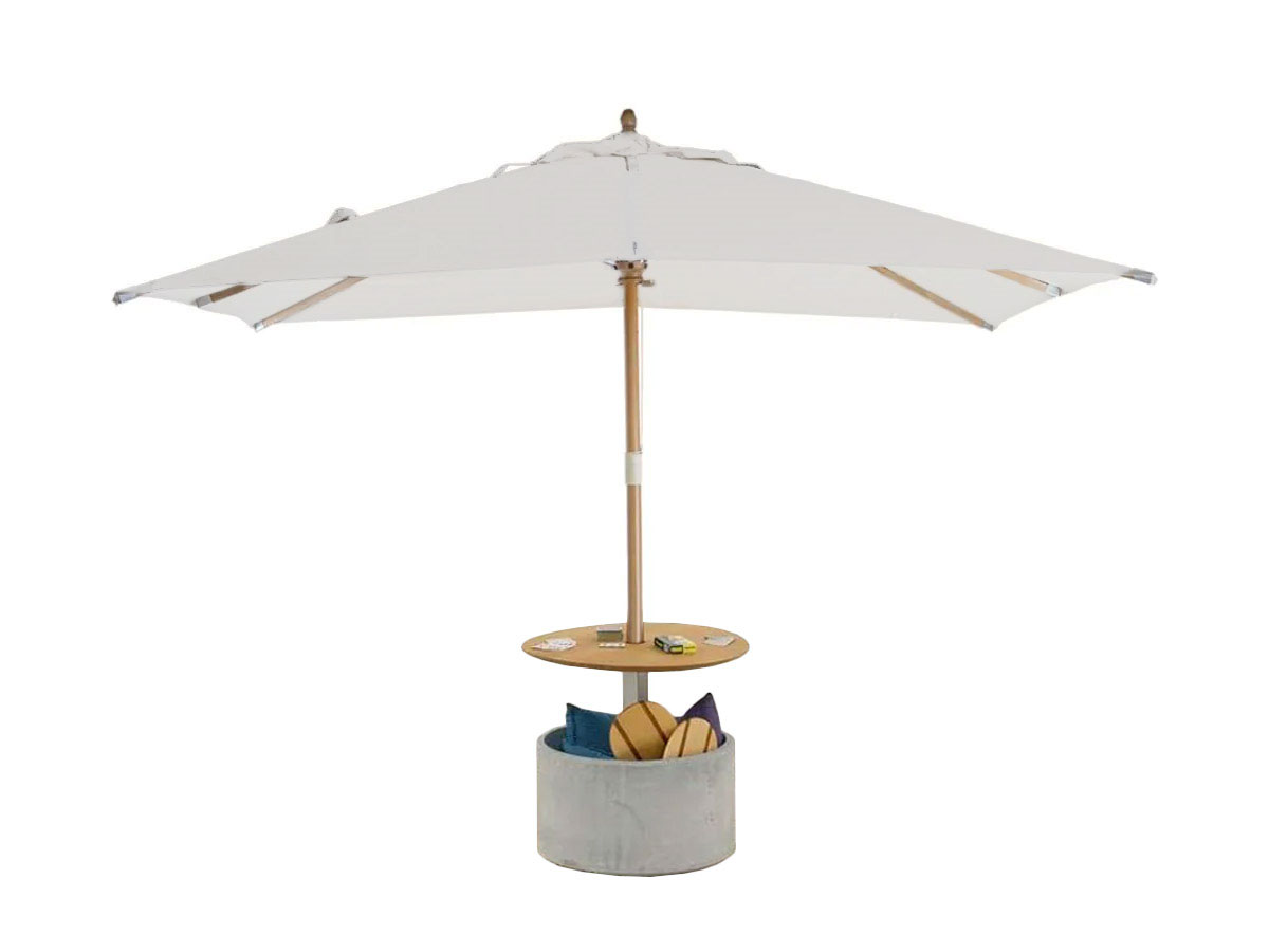 Unopiù Lipari Parasol L 400 Cm X 400 Cm White
