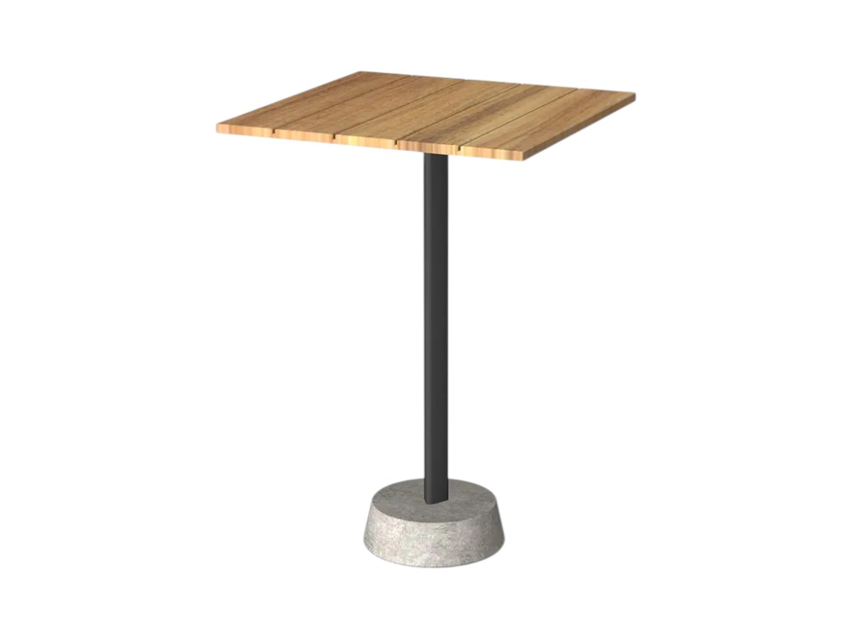 Unopiù Pertre Bar Table Square Cement Base