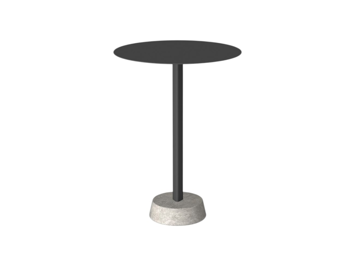 Unopiù Pertre Bar Table Round Cement Base