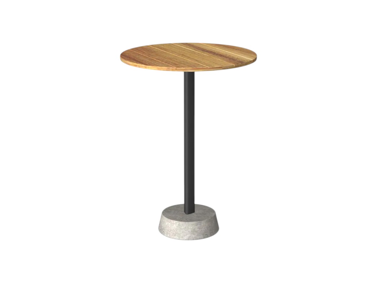 Unopiù Pertre Bar Table Round Cement Base
