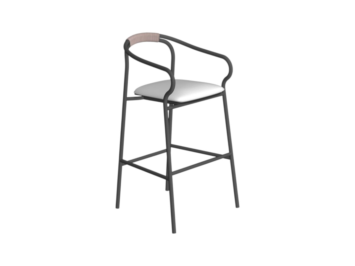 Unopiù Salo Bar Stool With Seat Cushion