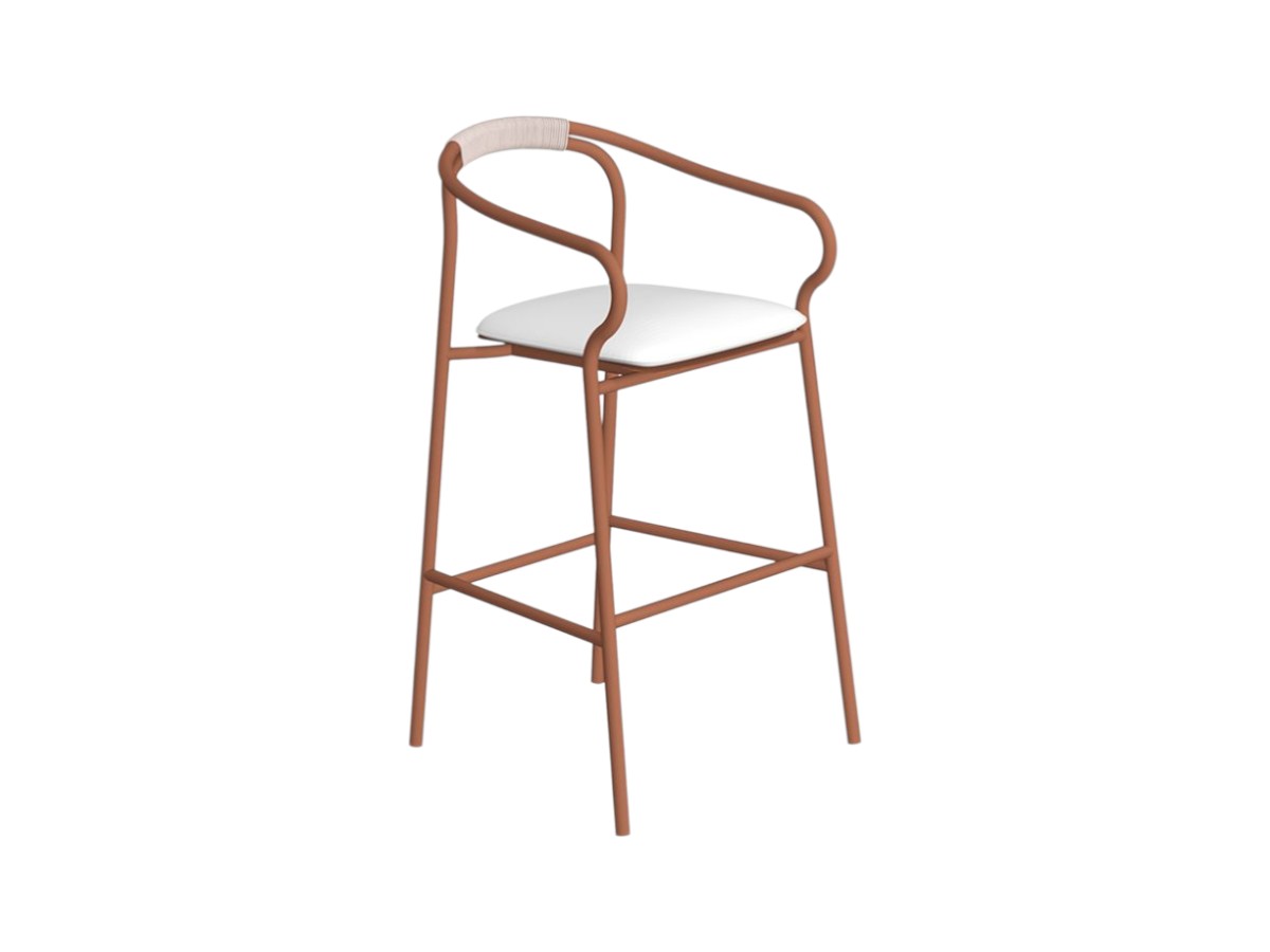 Unopiù Salo Bar Stool With Seat Cushion