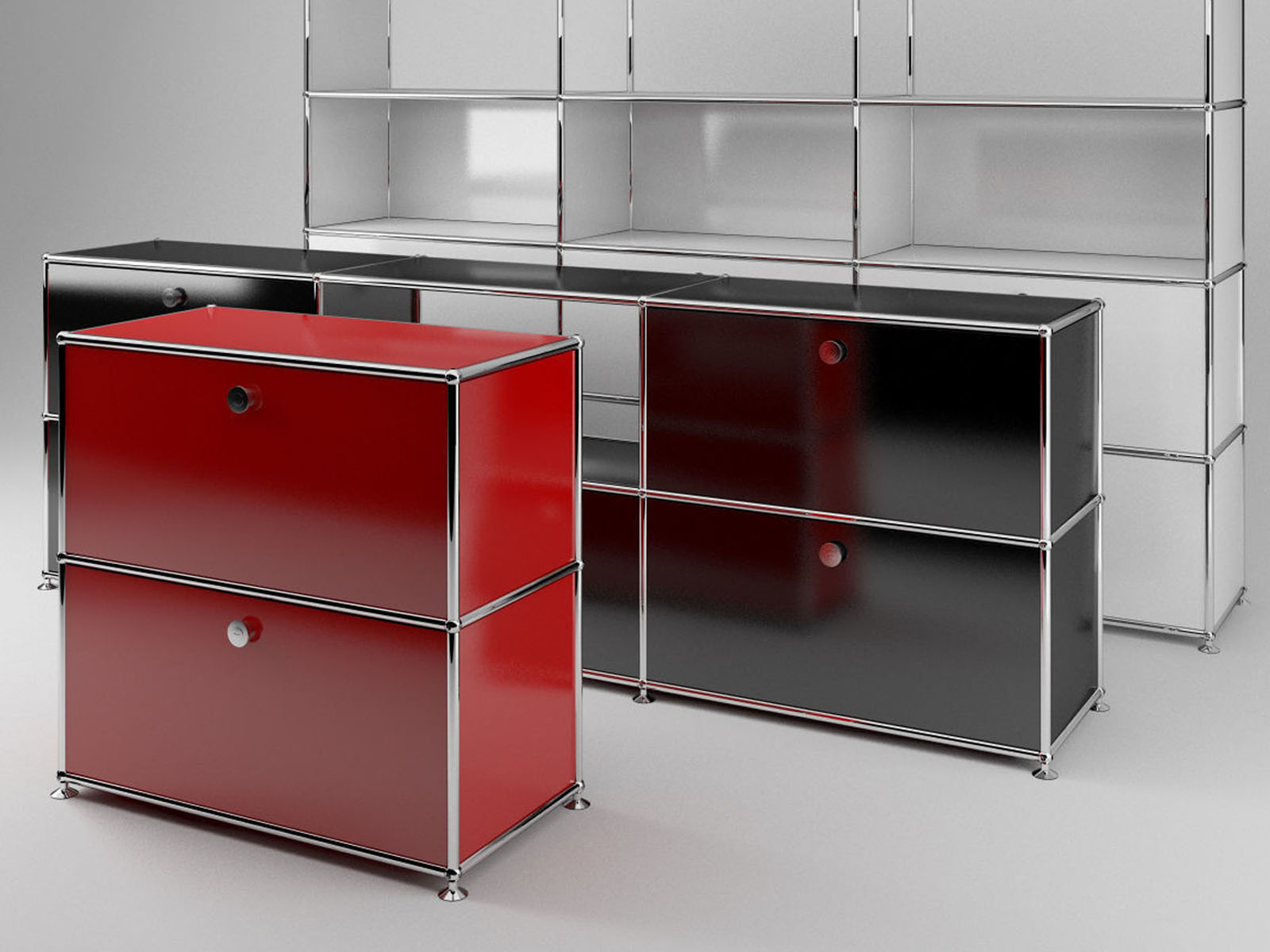 USM Haller Sideboard Small With 2 Flap Doors