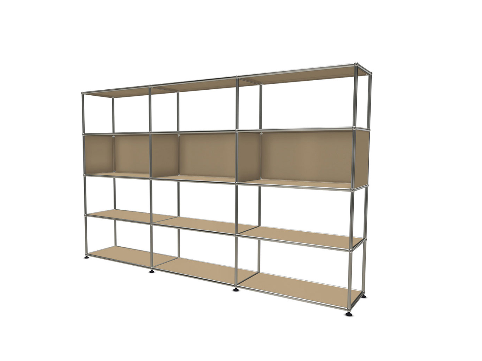 USM Haller Bookcase With 3 Closed Units L