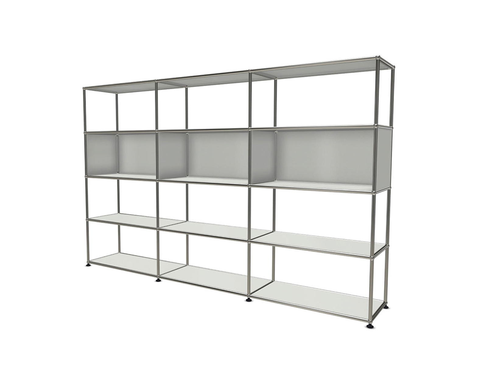 USM Haller Bookcase With 3 Closed Units L