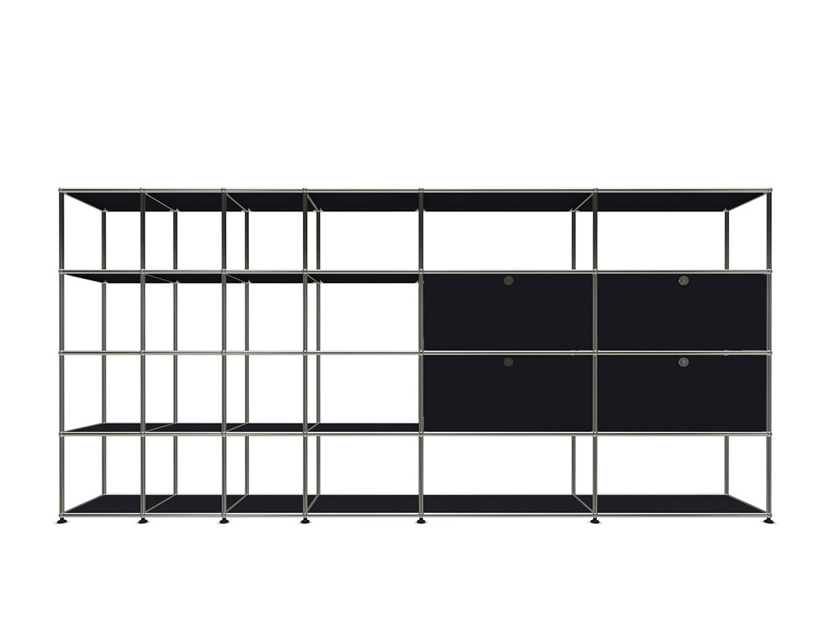 USM Haller Bookcase And Storage Unit With 4 Vasistas Doors Xl
