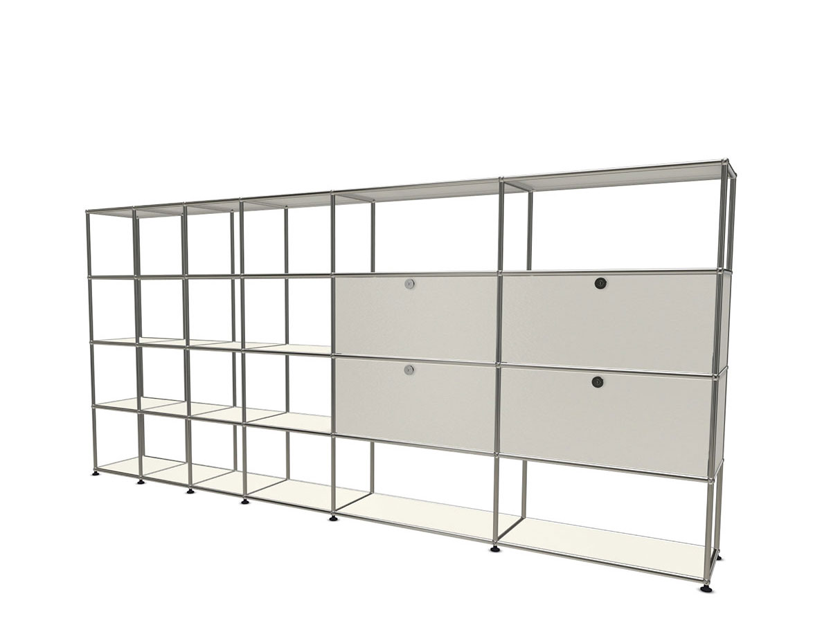 USM Haller Bookcase And Storage Unit With 4 Vasistas Doors Xl