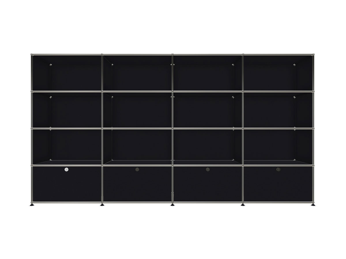 USM Haller Bookcase Xl With 4 Drop Down Doors