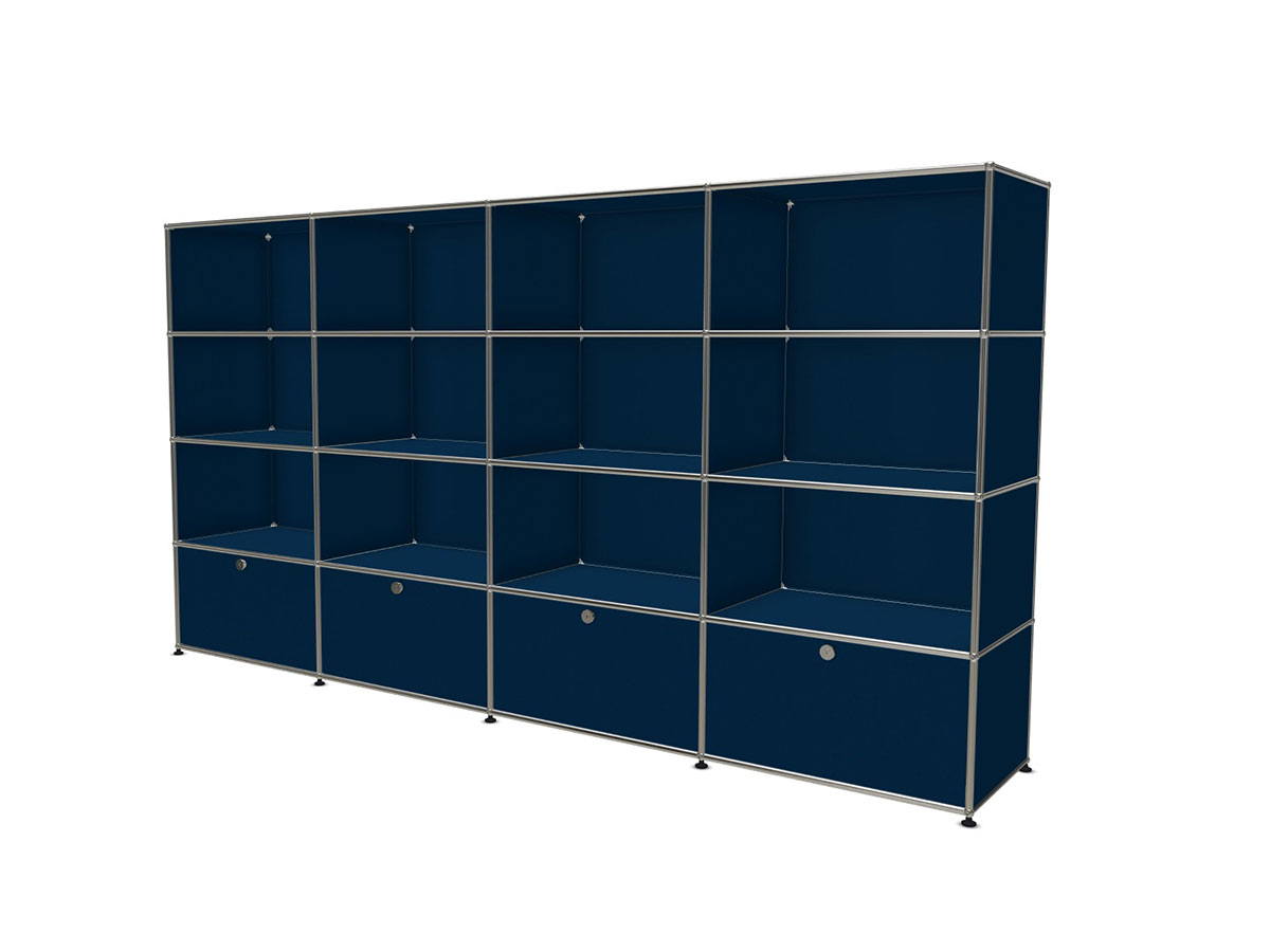 USM Haller Bookcase Xl With 4 Drop Down Doors