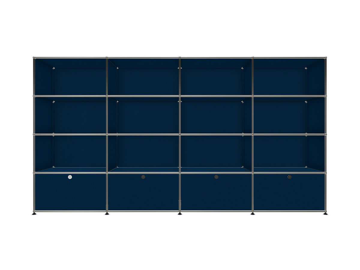 USM Haller Bookcase Xl With 4 Drop Down Doors