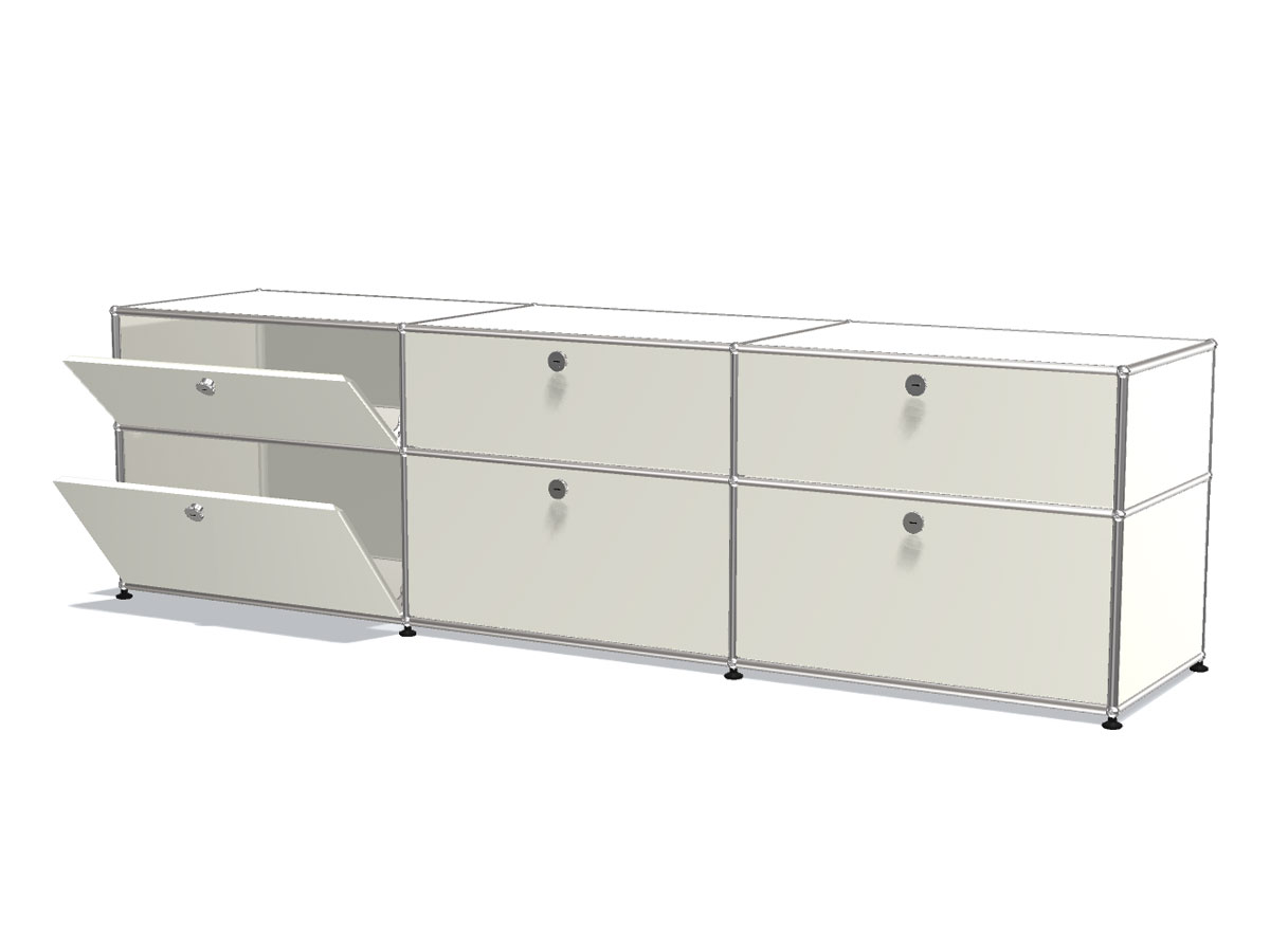 USM Haller Sideboard 6 Doorsvasistas Pure White