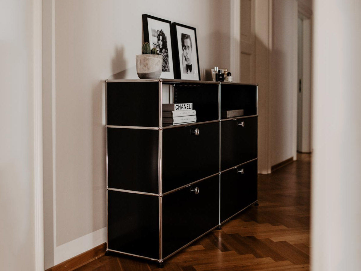 USM Haller High Sideboard M With 4 Drop Down Doors