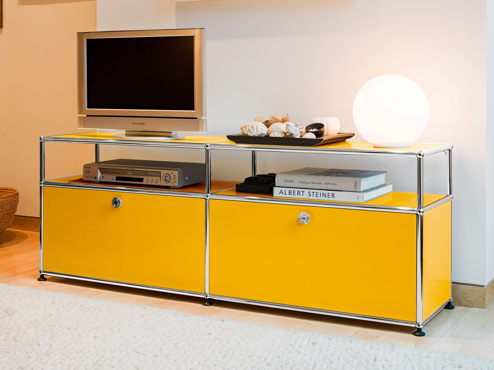 USM Haller Low Sideboard 4 Drop Down Doors
