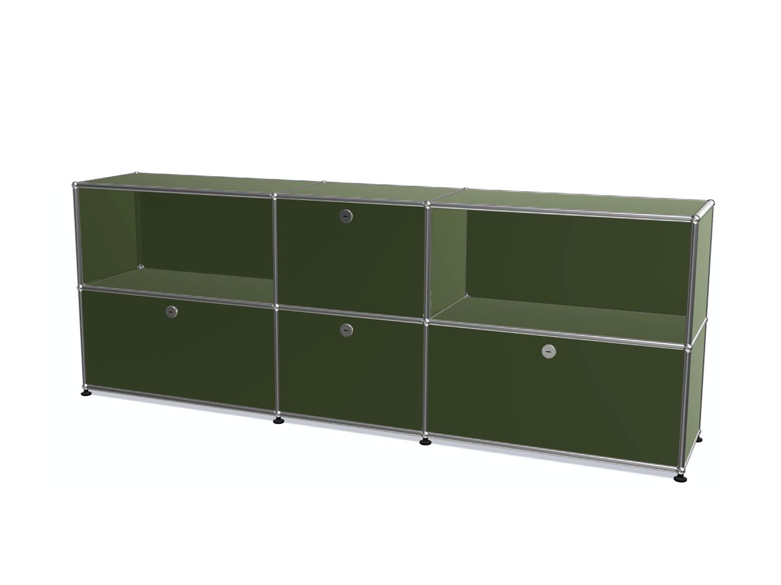 USM Haller Sideboard L With 2 Drawers 2 Vasistas Doors And 1 Extension Shelf
