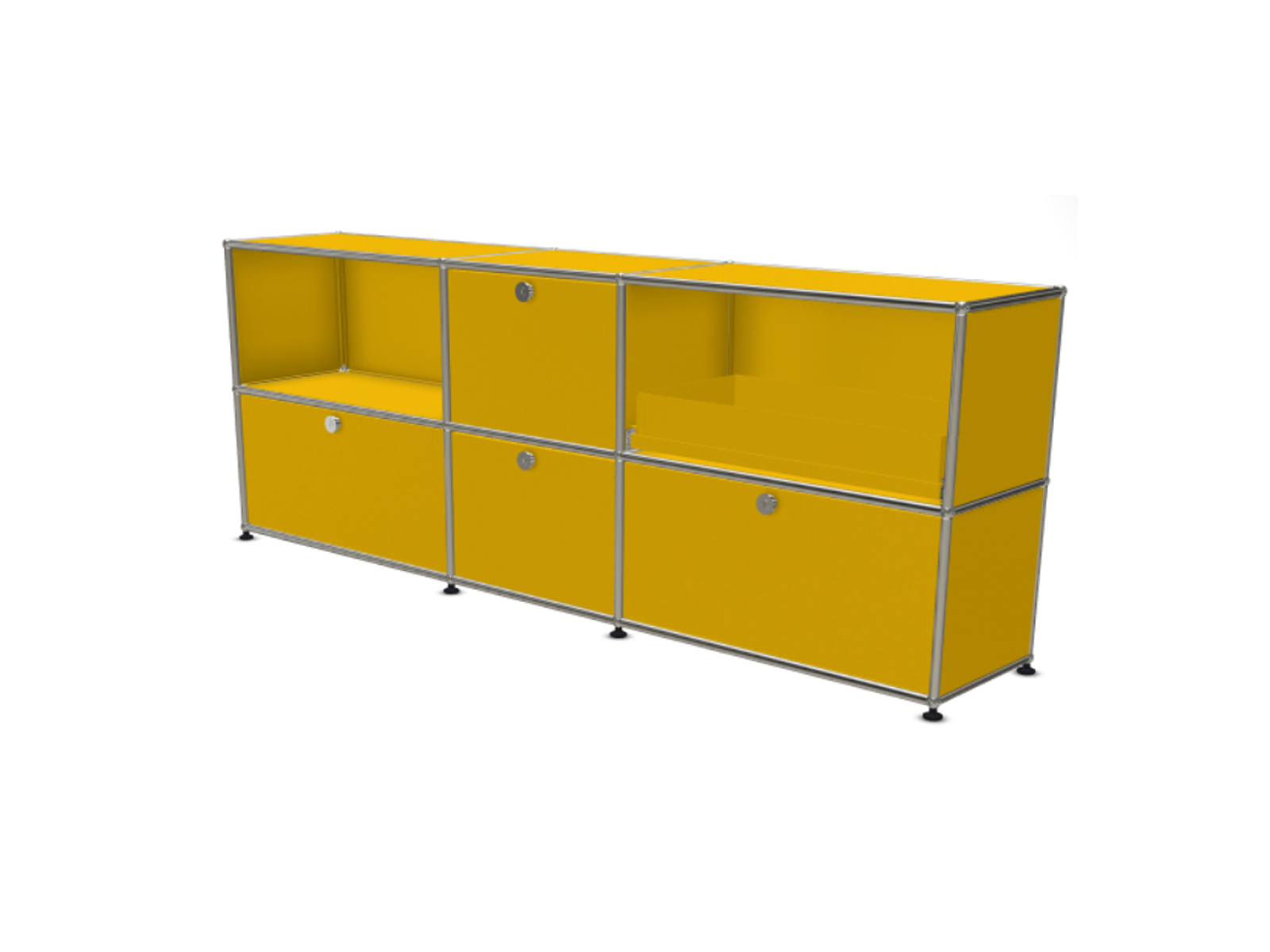 USM Haller Sideboard L With 2 Drawers 2 Vasistas Doors And 1 Extension Shelf