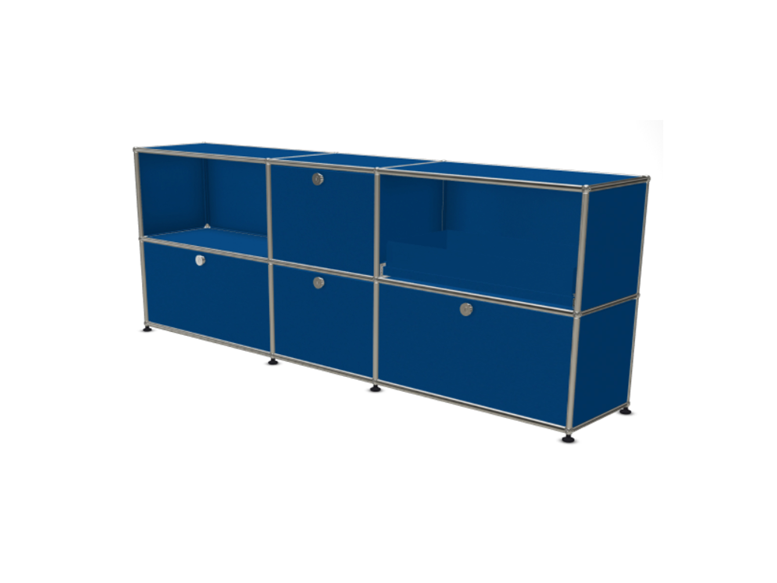 USM Haller Sideboard L With 2 Drawers 2 Vasistas Doors And 1 Extension Shelf