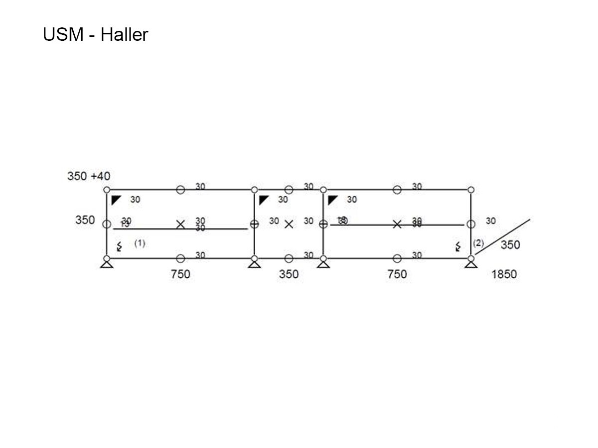 USM Haller Tv Cabinet 5 With Flap Doors