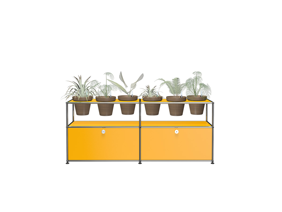 USM Haller Plant Sideboard Six Vase Holders