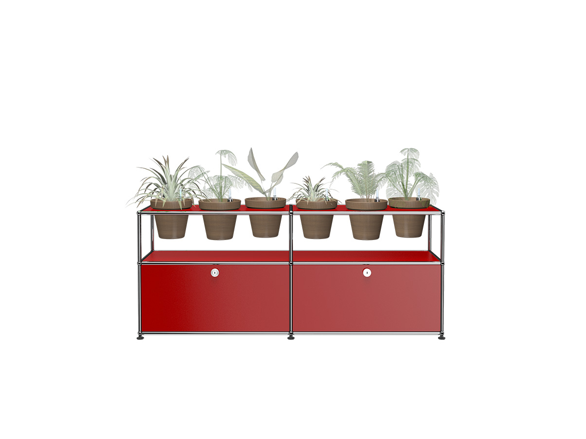 USM Haller Plant Sideboard Six Vase Holders