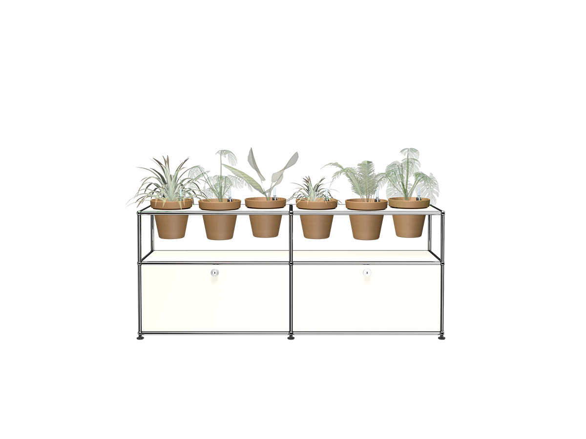 USM Haller Plant Sideboard Six Vase Holders