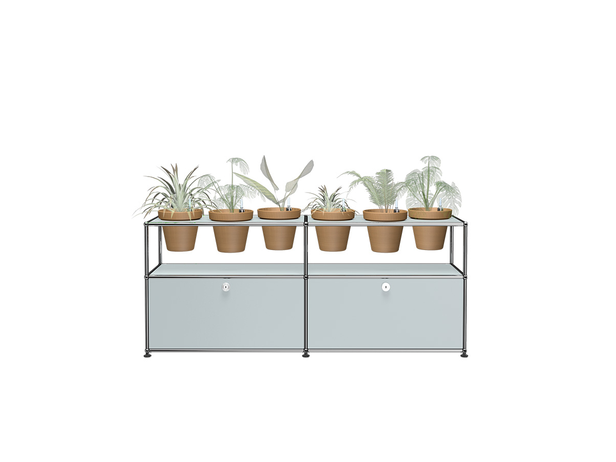 USM Haller Plant Sideboard Six Vase Holders