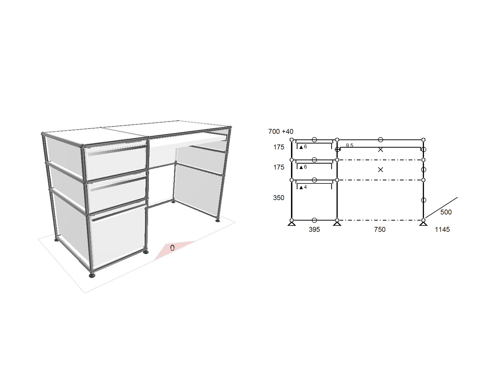 USM Haller Desk 6