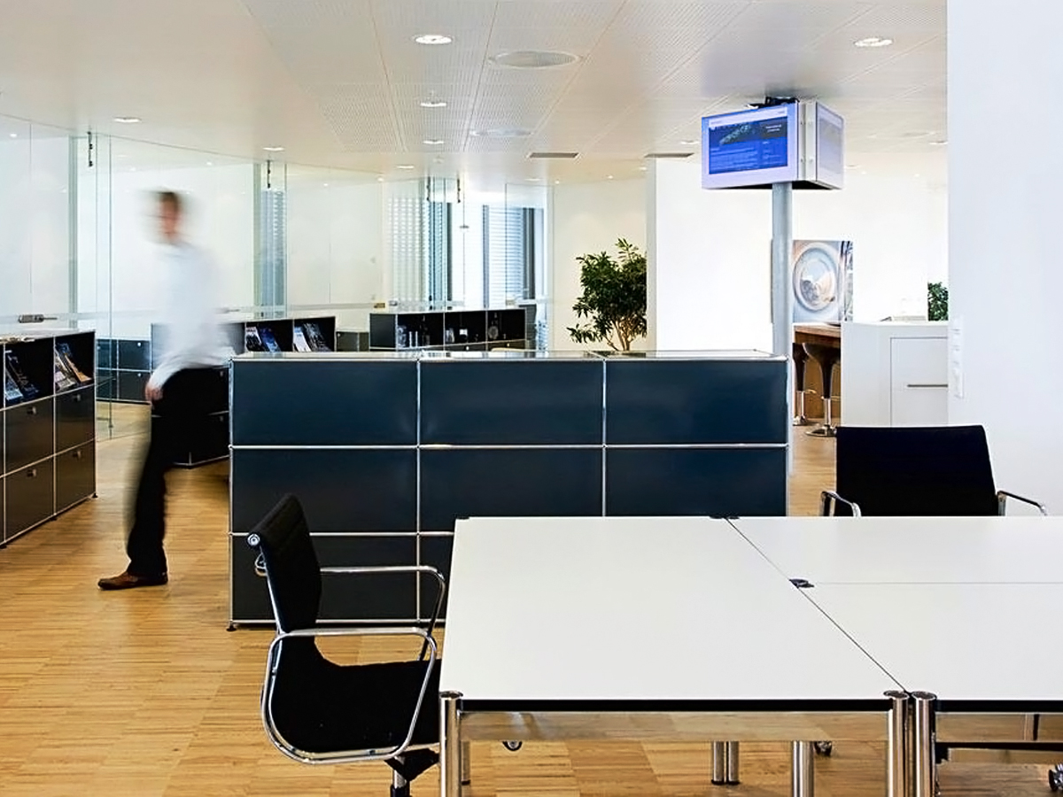 USM Haller Laminate Table 200 Top Pearl Gray