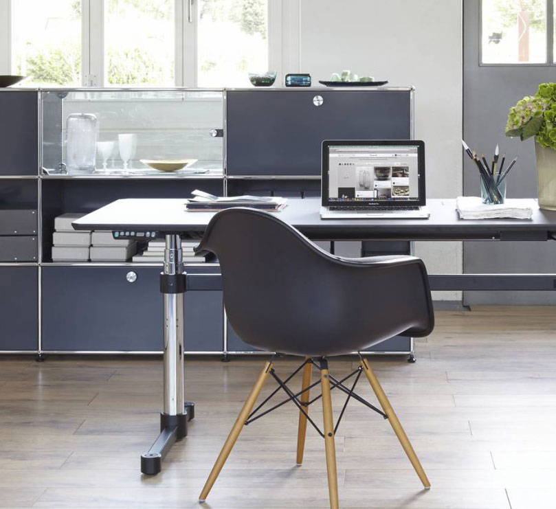USM Kitos E Meeting Laminate Table With Adjustable Height 65 130 Cm