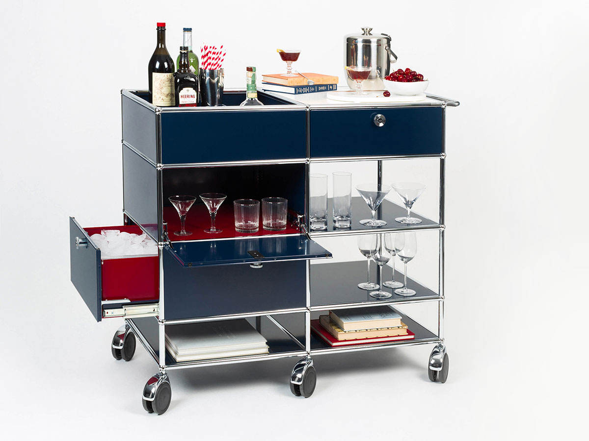 USM Mix It Blue Bar Cart