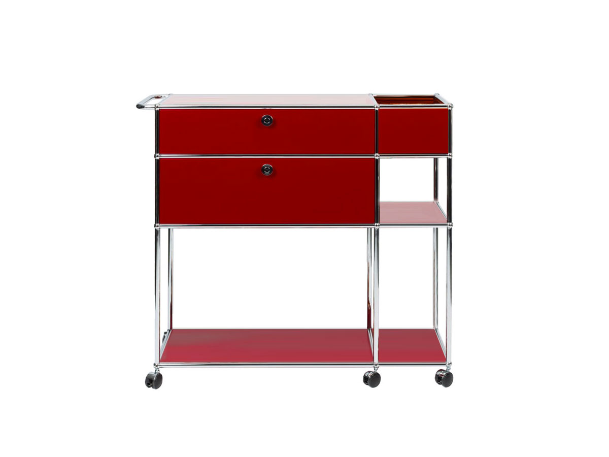 USM Mix It Red Bar Cart