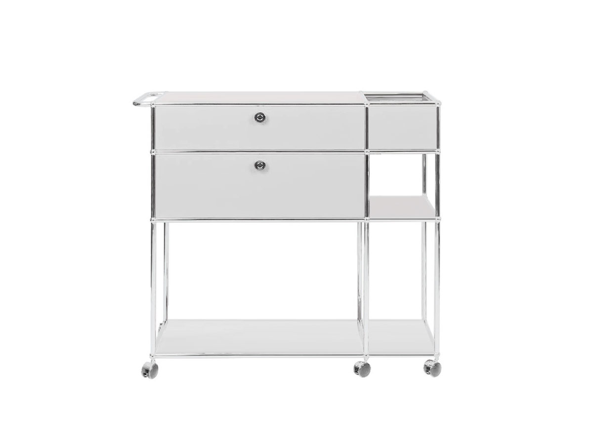 USM Mix It Red Bar Cart