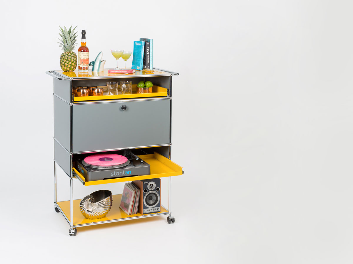 USM Mix It Yellow Bar Cart